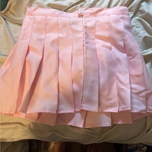 Pleated Pink Skirt
